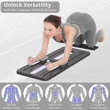 TABLA DE PILATES JANUA, REFORMER DE PILATES, MULTIUSOS, PLEGABLE, PARA EL HOGAR 5 EN 1, DESLIZANTE